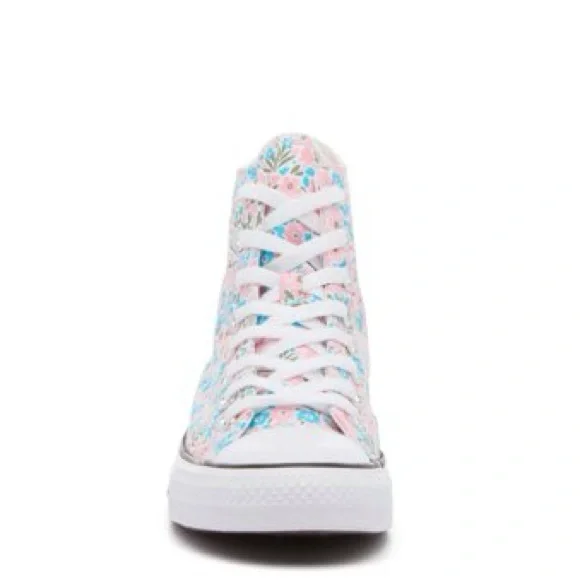 Converse High Top Floral Sneakers - Pink & Blue - Picture 4 of 5